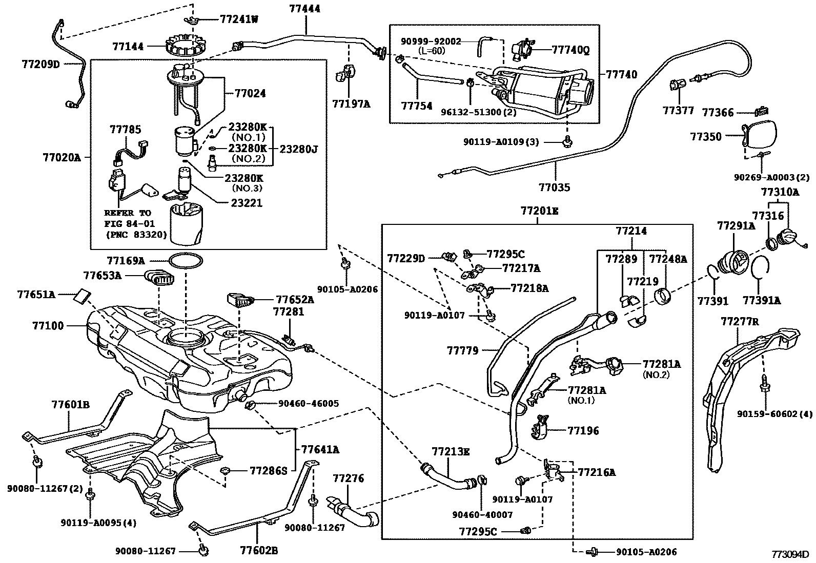 7701 — FUEL TANK & TUBE