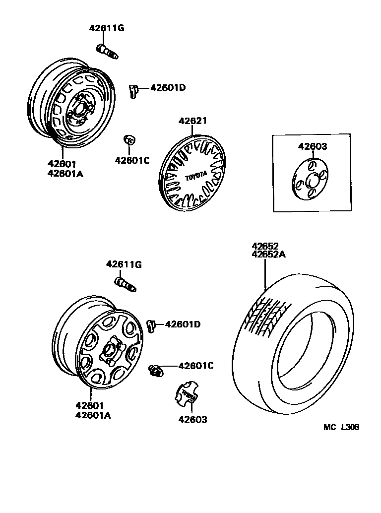 4103 — DISC WHEEL & WHEEL CAP