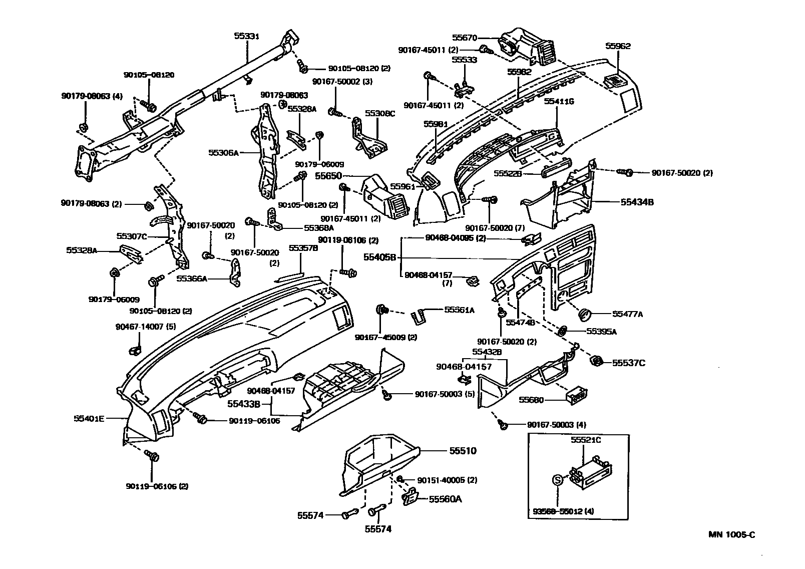 5501 — INSTRUMENT PANEL & GLOVE COMPARTMENT
