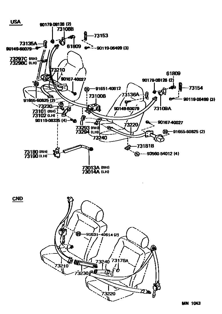 7104 — SEAT BELT & CHILD RESTRAINT SEAT