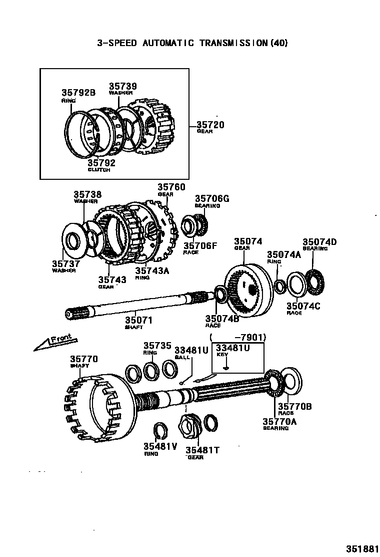 3510 — PLANETARY GEAR, REVERSE PISTON & COUNTER GEAR(ATM)