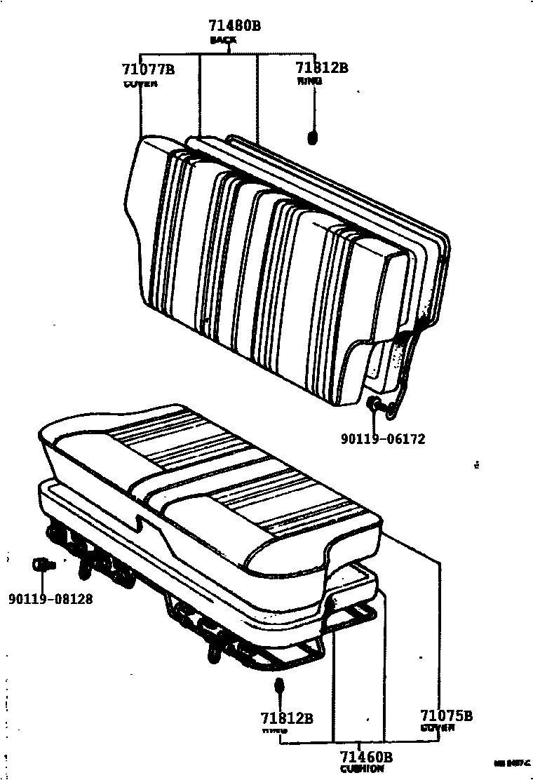7102 — REAR SEAT & SEAT TRACK