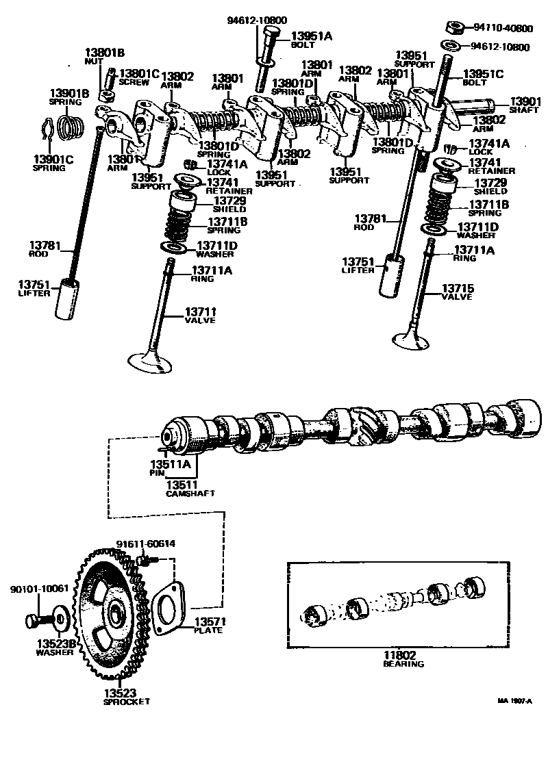 1302 — CAMSHAFT & VALVE