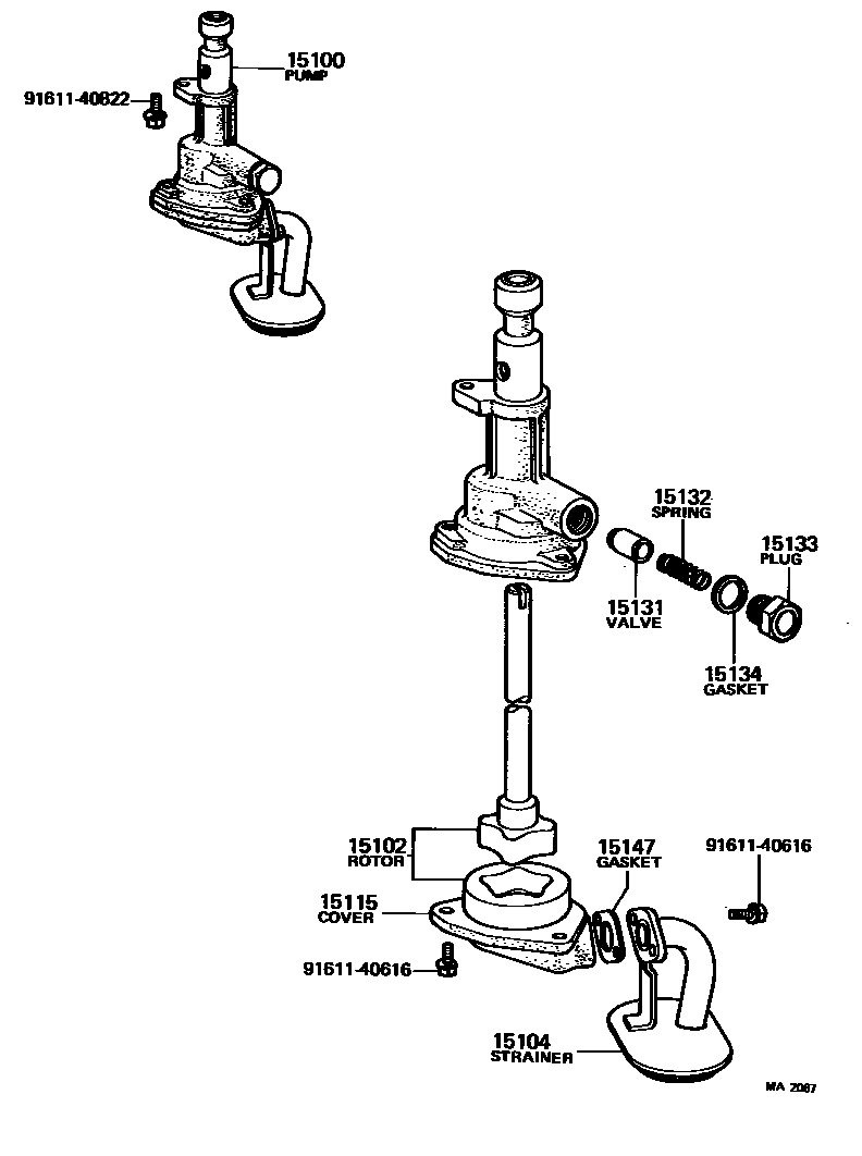 1501 — ENGINE OIL PUMP