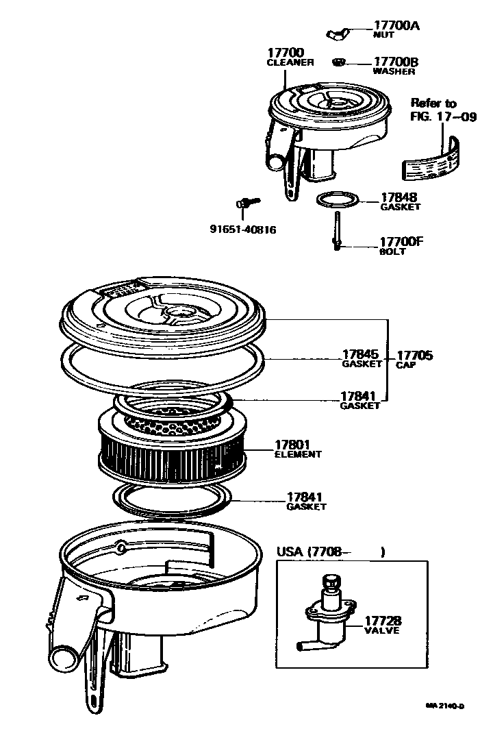1703 — AIR CLEANER