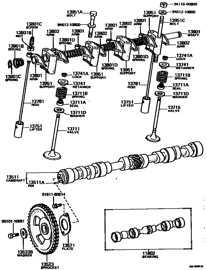 1302 — CAMSHAFT & VALVE