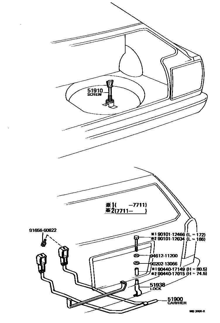 5104 — SPARE WHEEL CARRIER