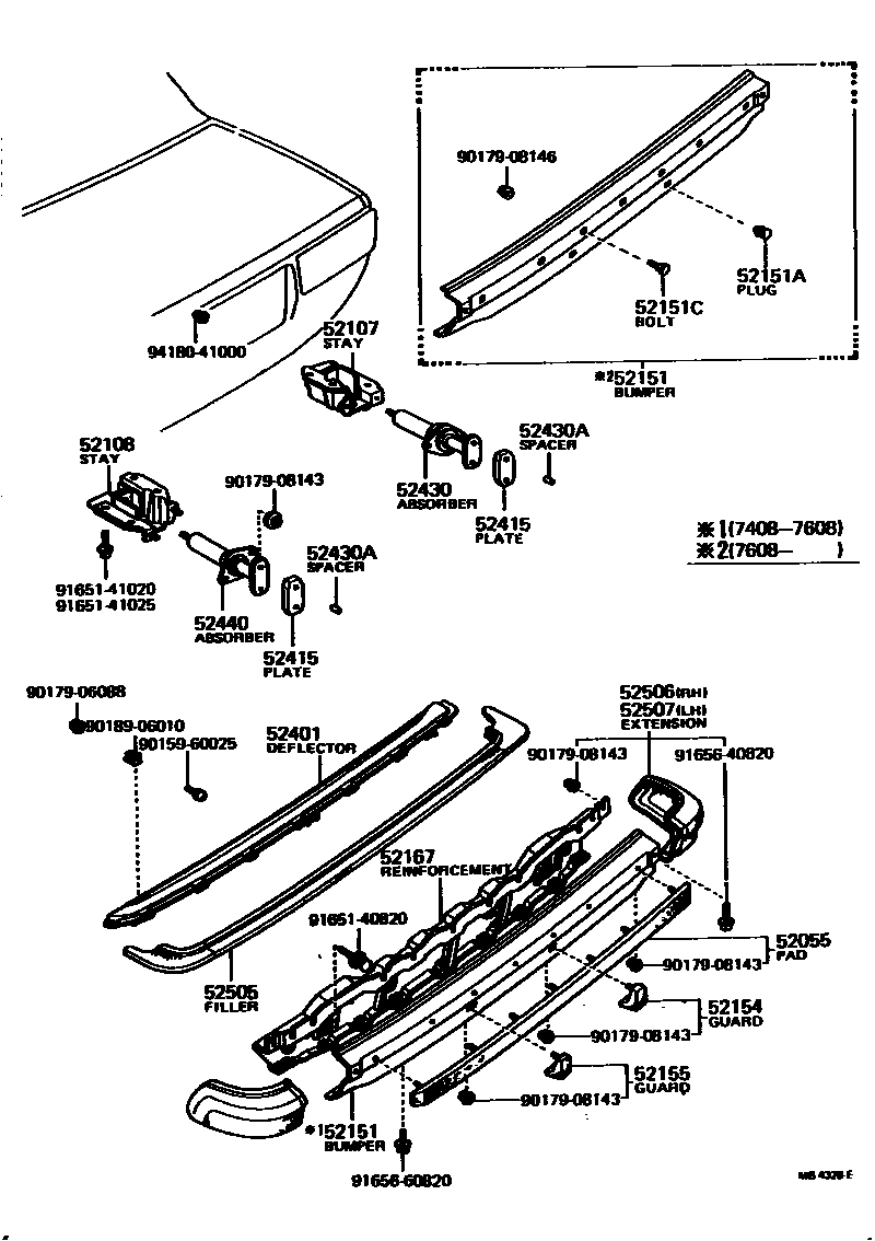 5202 — REAR BUMPER & BUMPER STAY