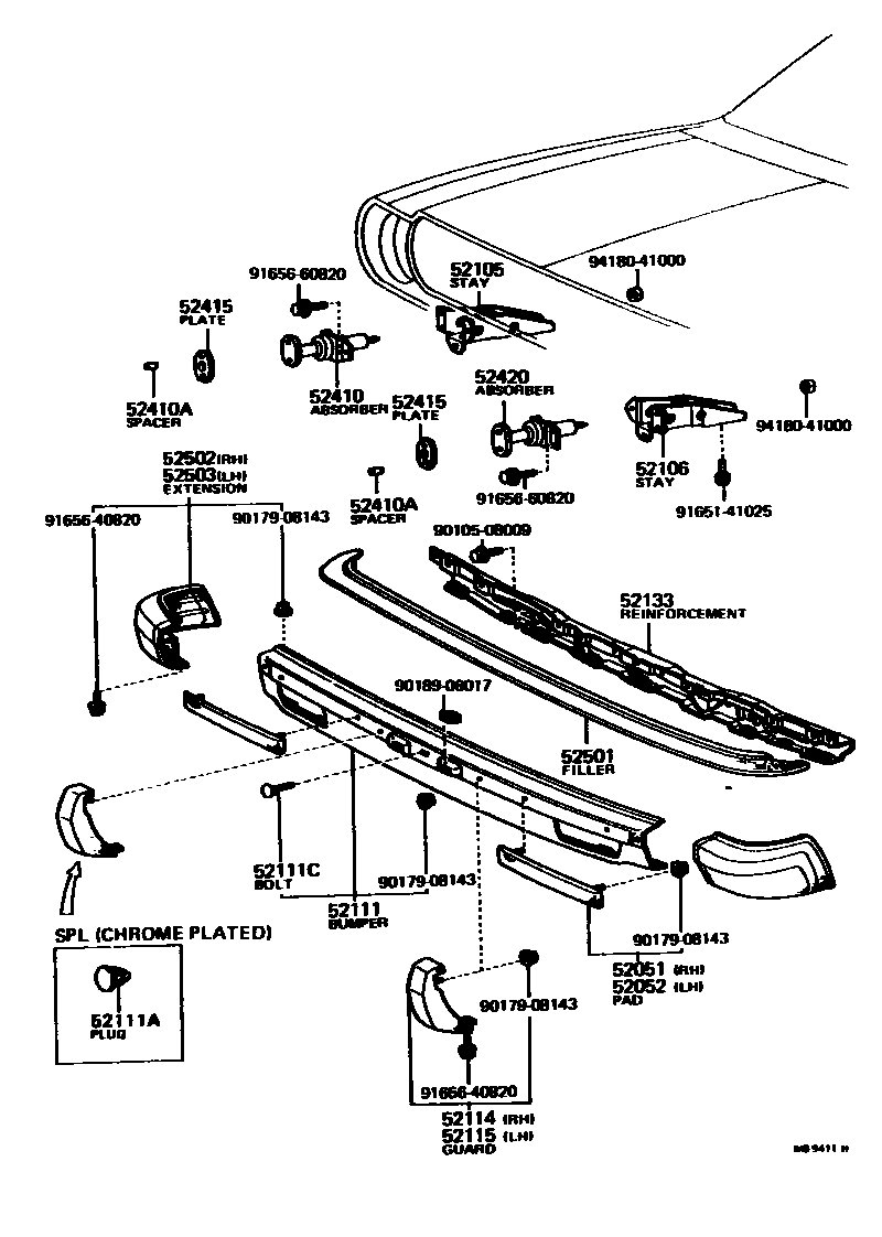 5201 — FRONT BUMPER & BUMPER STAY