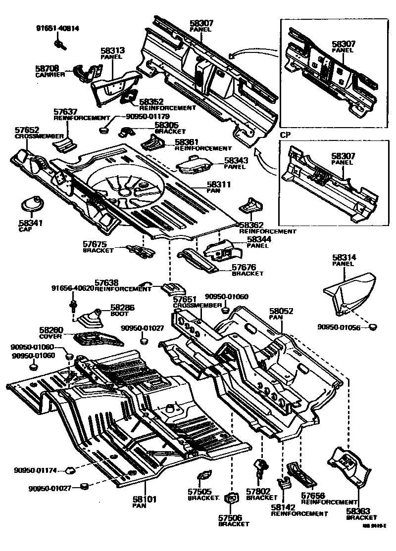 5801 — FLOOR PAN & LOWER BACK PANEL