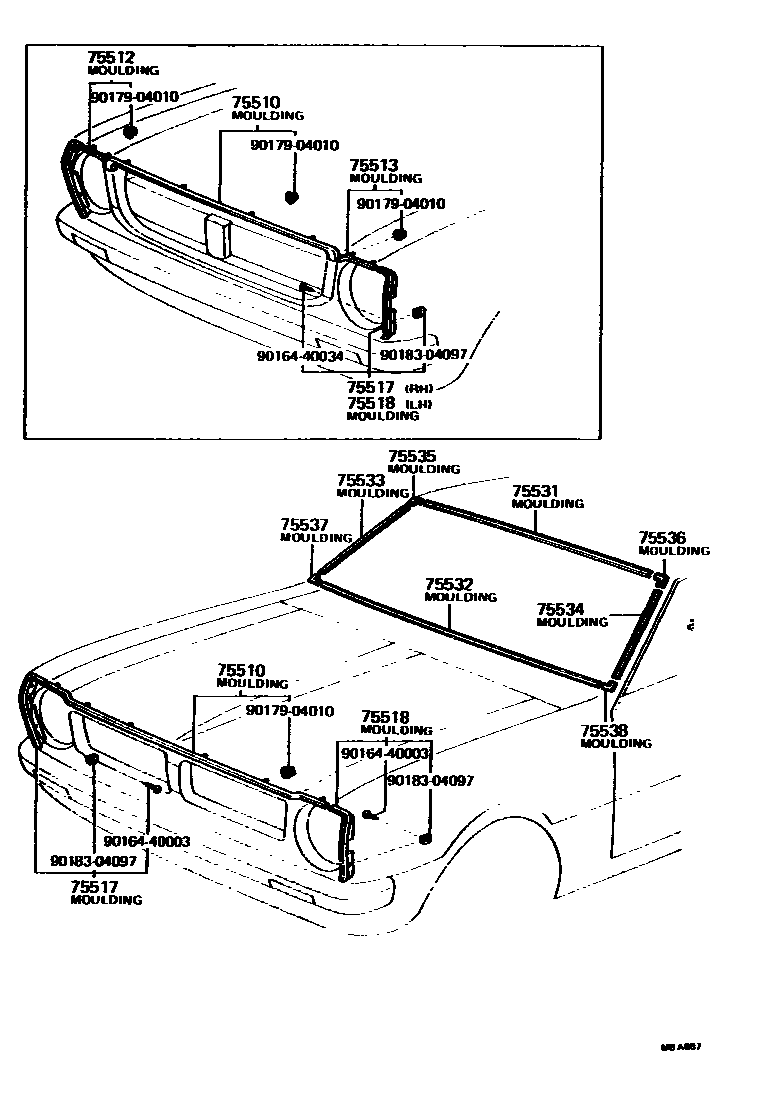 7502 — FRONT MOULDING