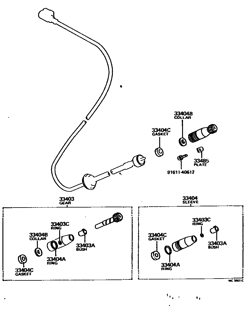 3304 — SPEEDOMETER DRIVEN GEAR (MTM)