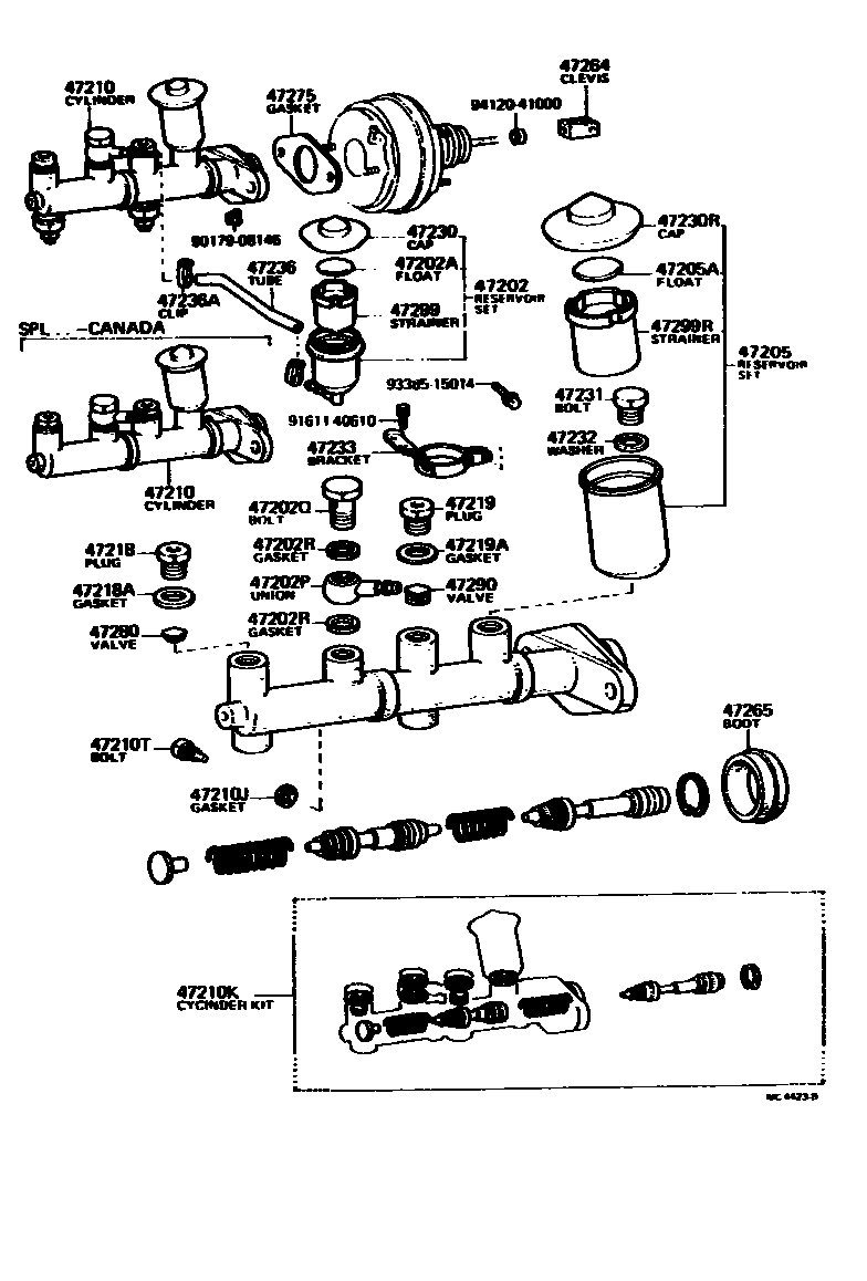 4702 — BRAKE MASTER CYLINDER