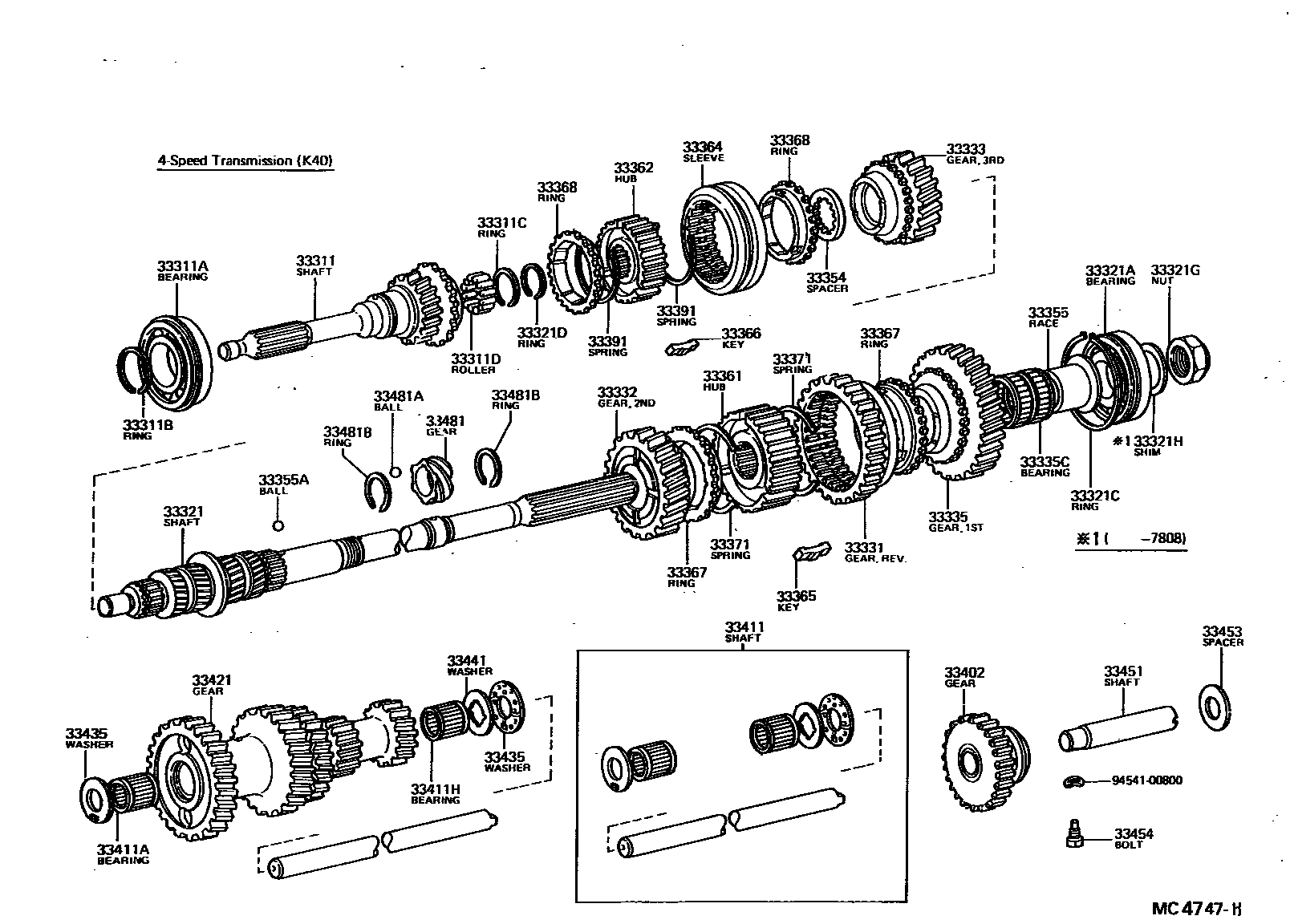 3305 — TRANSMISSION GEAR (MTM)