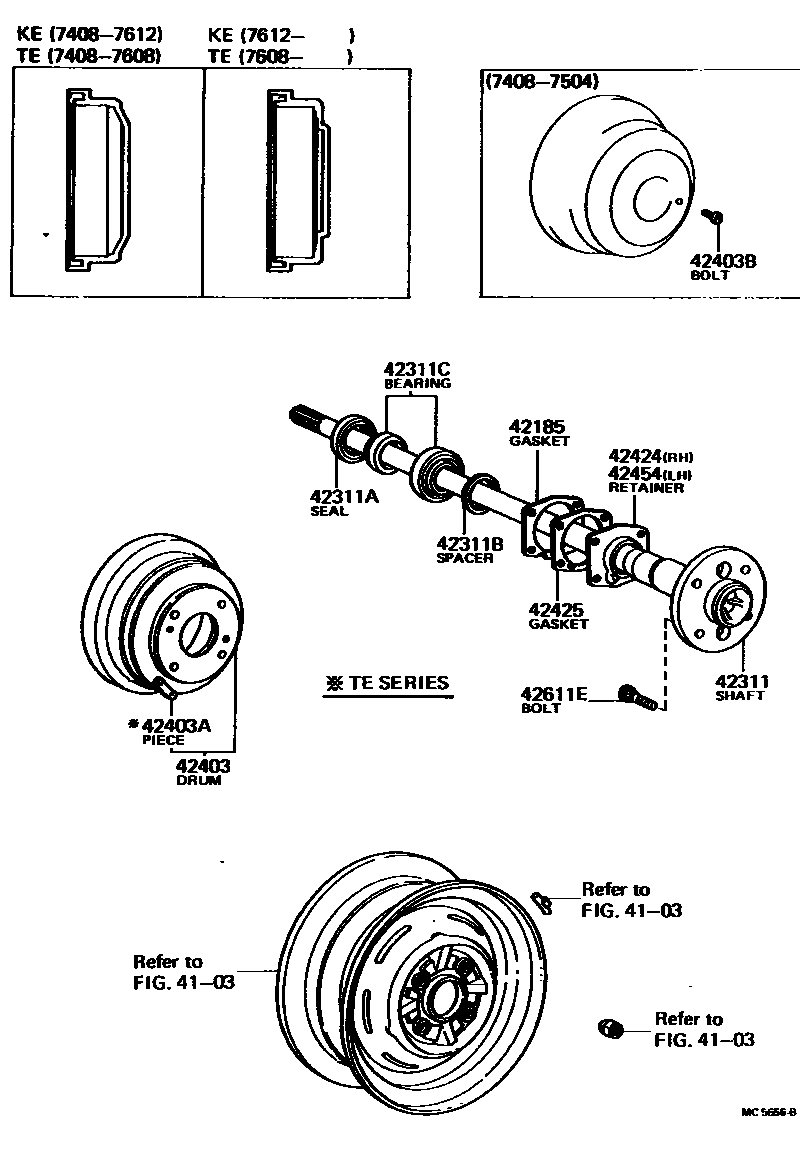 4102 — REAR AXLE SHAFT & HUB