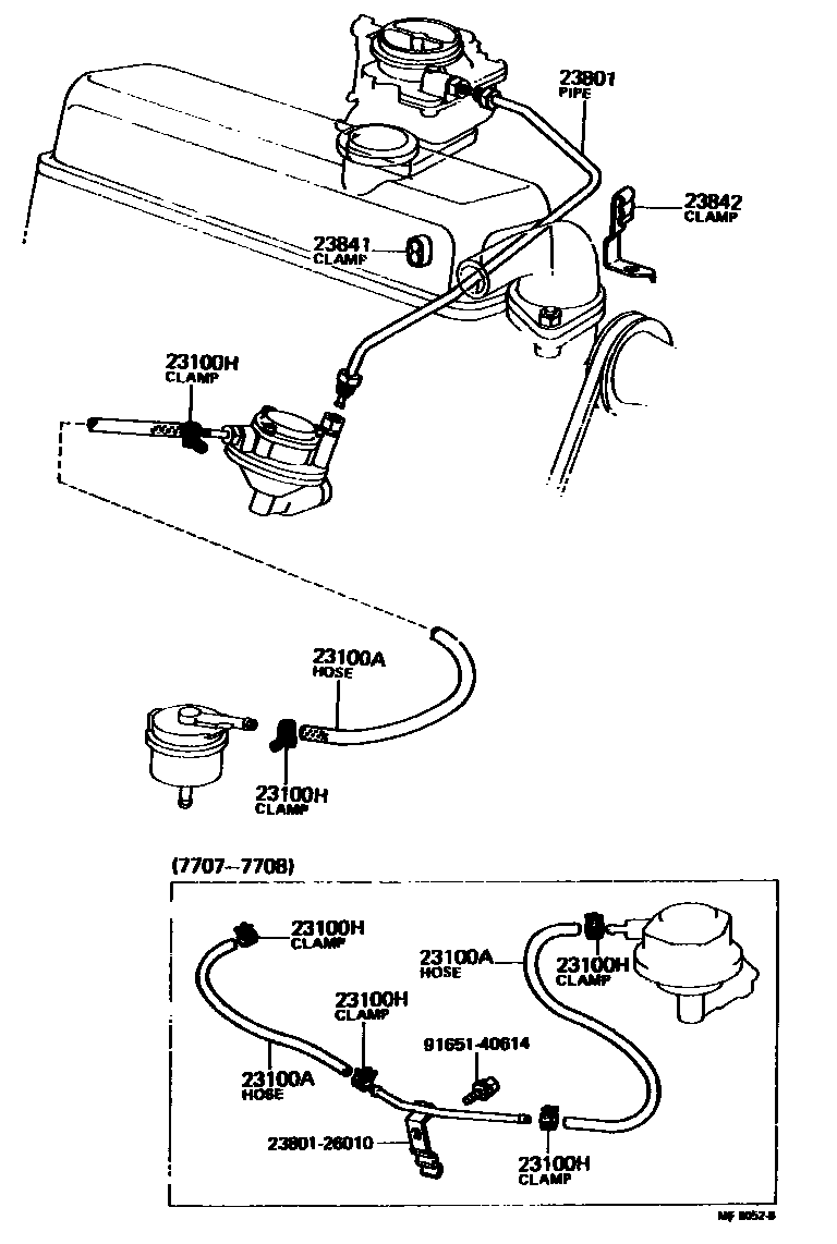 2101 — FUEL PIPE & CLAMP