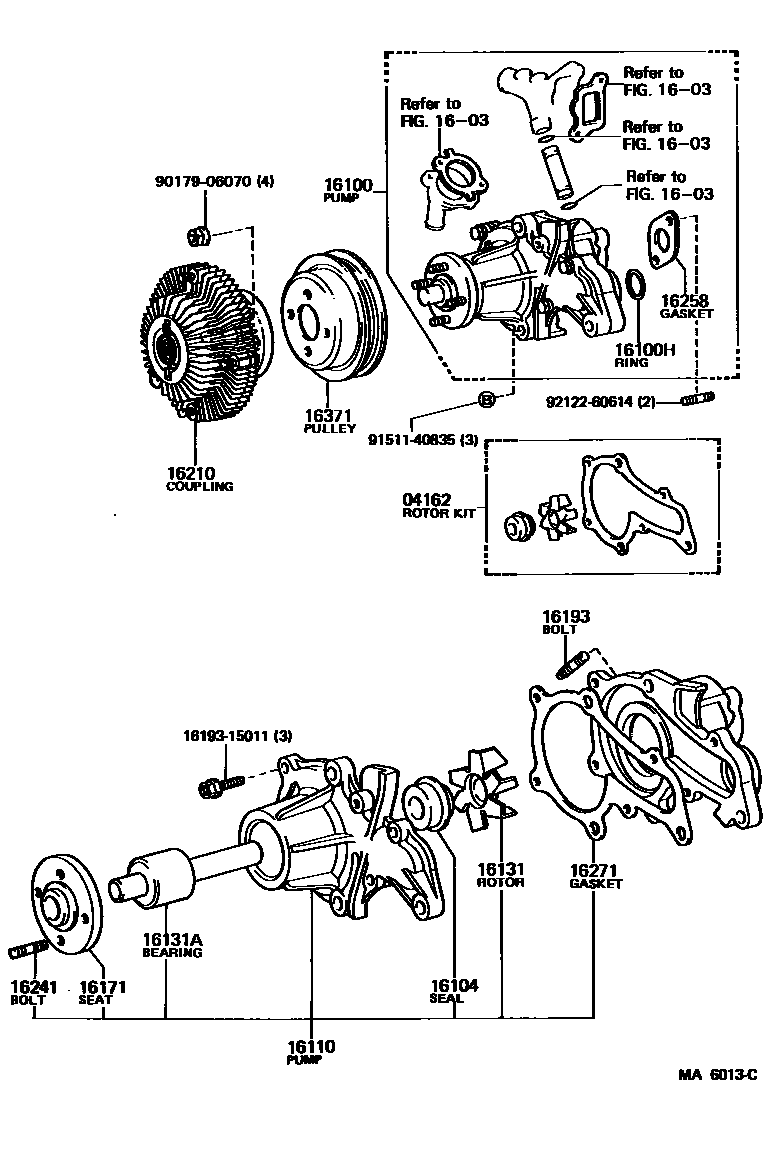 1601 — WATER PUMP