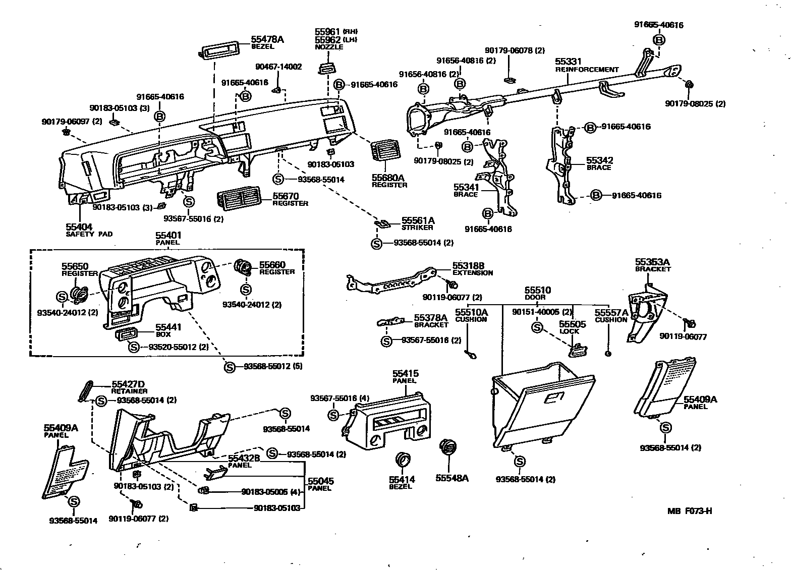 5501 — INSTRUMENT PANEL & GLOVE COMPARTMENT