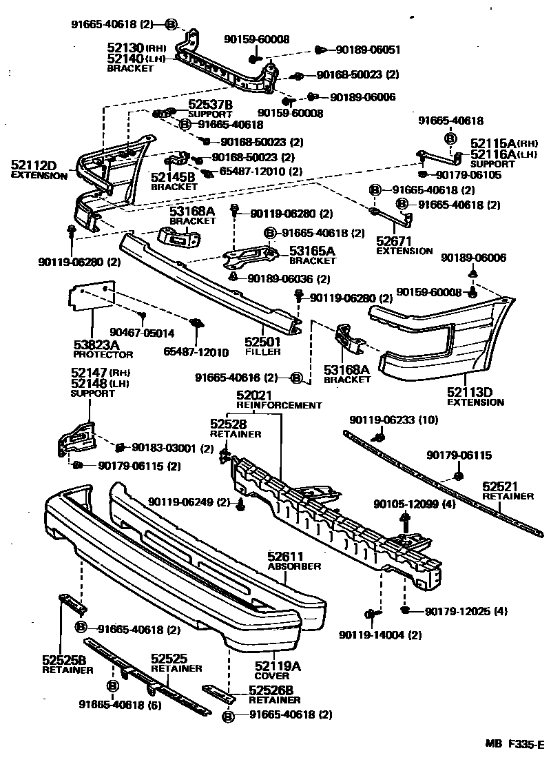 5201 — FRONT BUMPER & BUMPER STAY