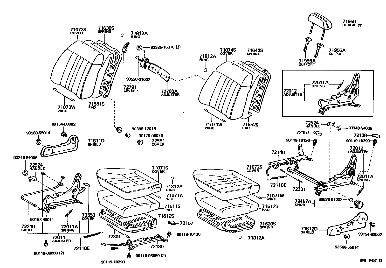 7101 — FRONT SEAT & SEAT TRACK