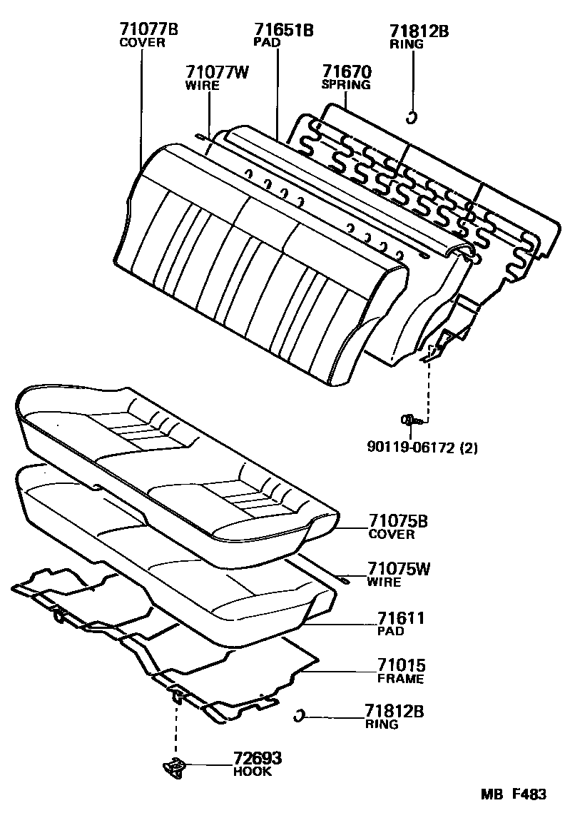7102 — REAR SEAT & SEAT TRACK