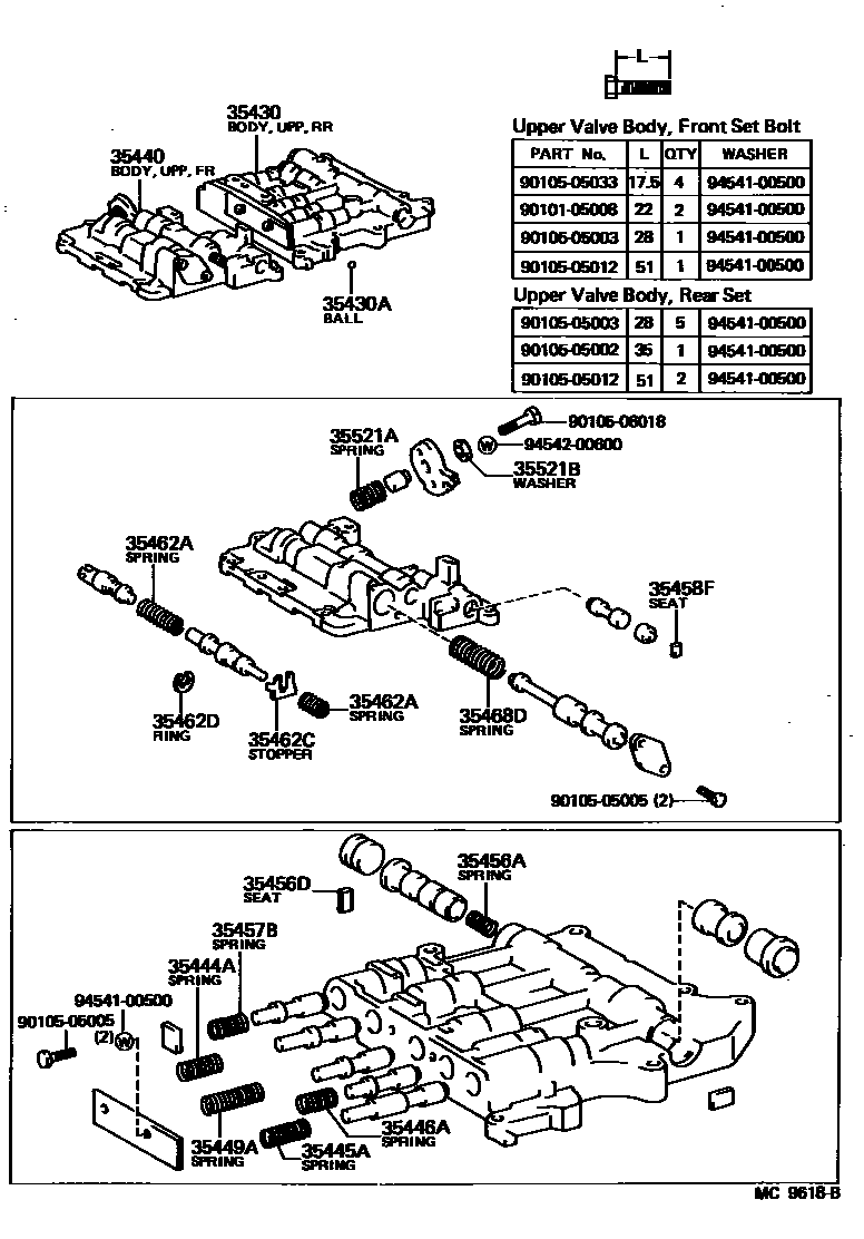3512 — VALVE BODY & OIL STRAINER (ATM)