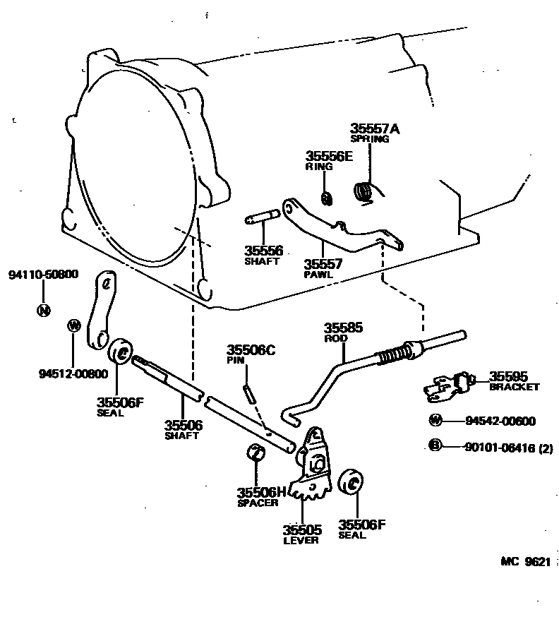 3513 — THROTTLE LINK & VALVE LEVER (ATM)