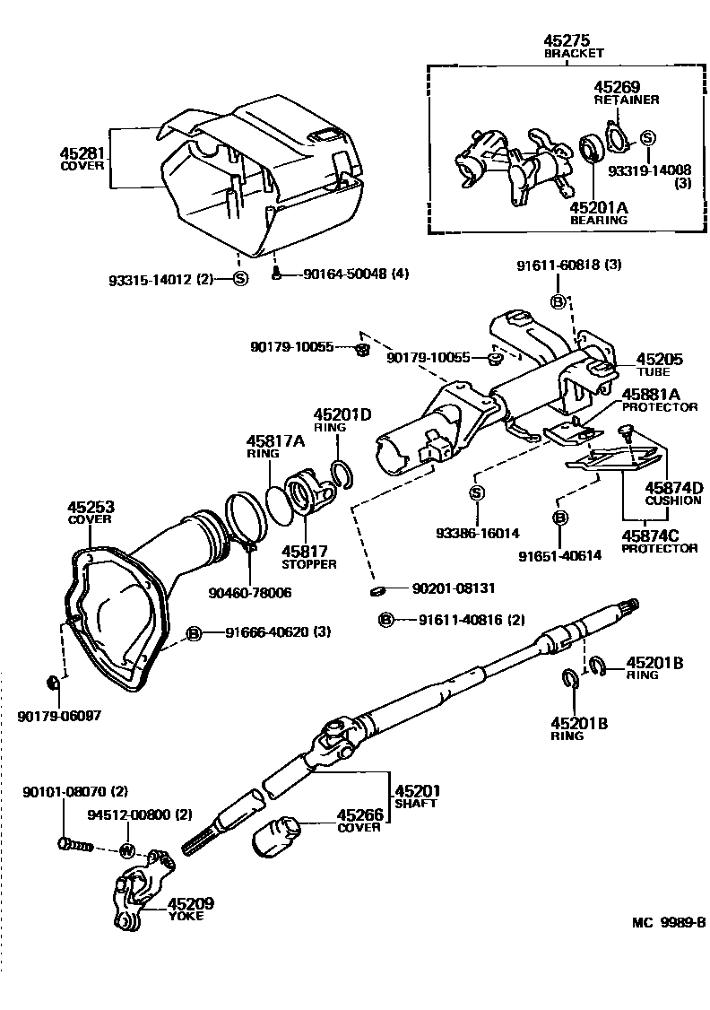 4501 — STEERING COLUMN & SHAFT