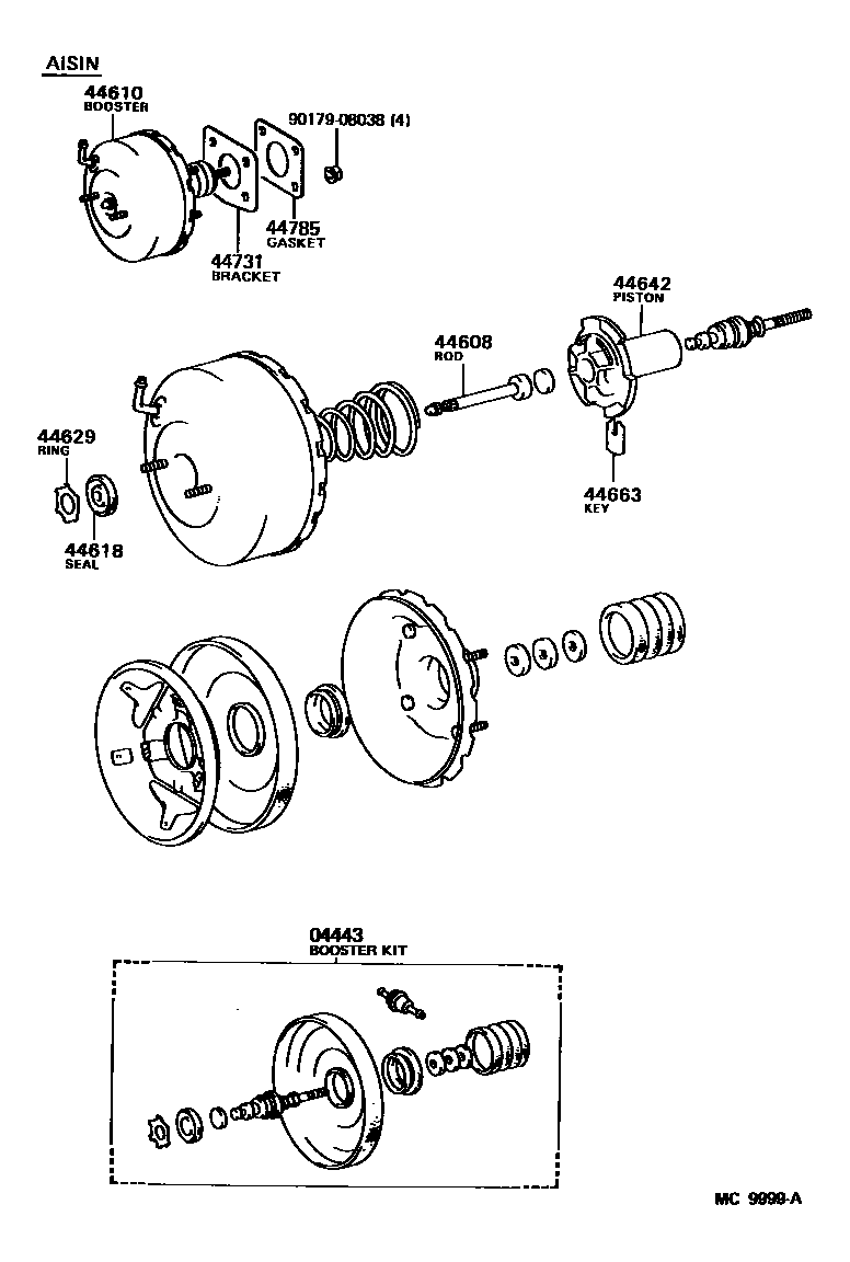4703 — BRAKE BOOSTER & VACUUM TUBE