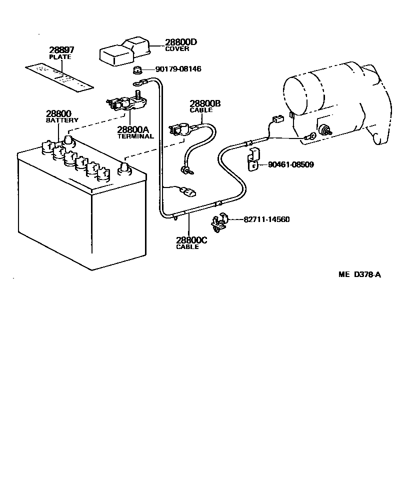 8201 — BATTERY & BATTERY CABLE
