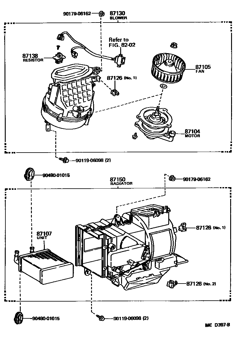 8712 — HEATING & AIR CONDITIONING - HEATER UNIT & BLOWER