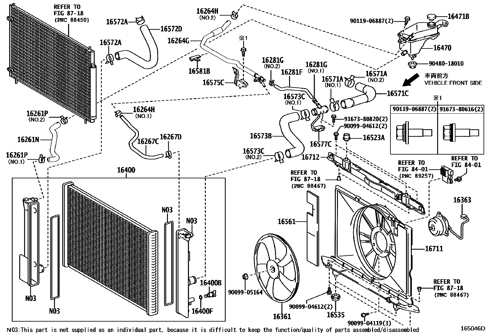 1603 — RADIATOR & WATER OUTLET