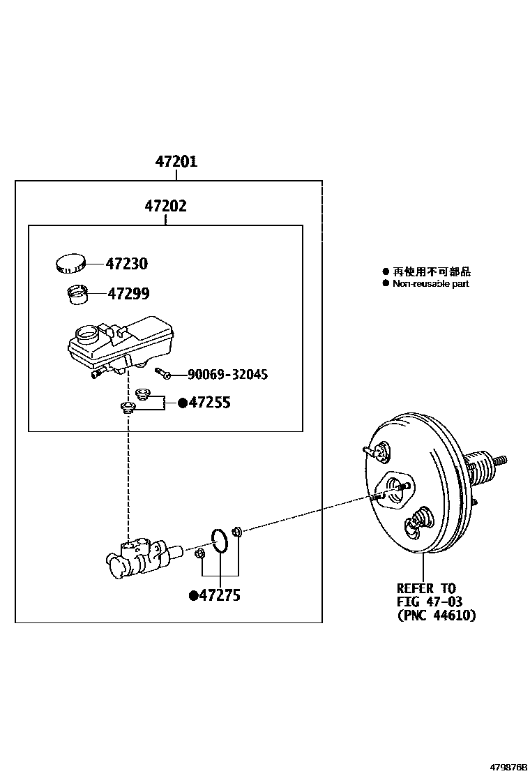 4702 — BRAKE MASTER CYLINDER
