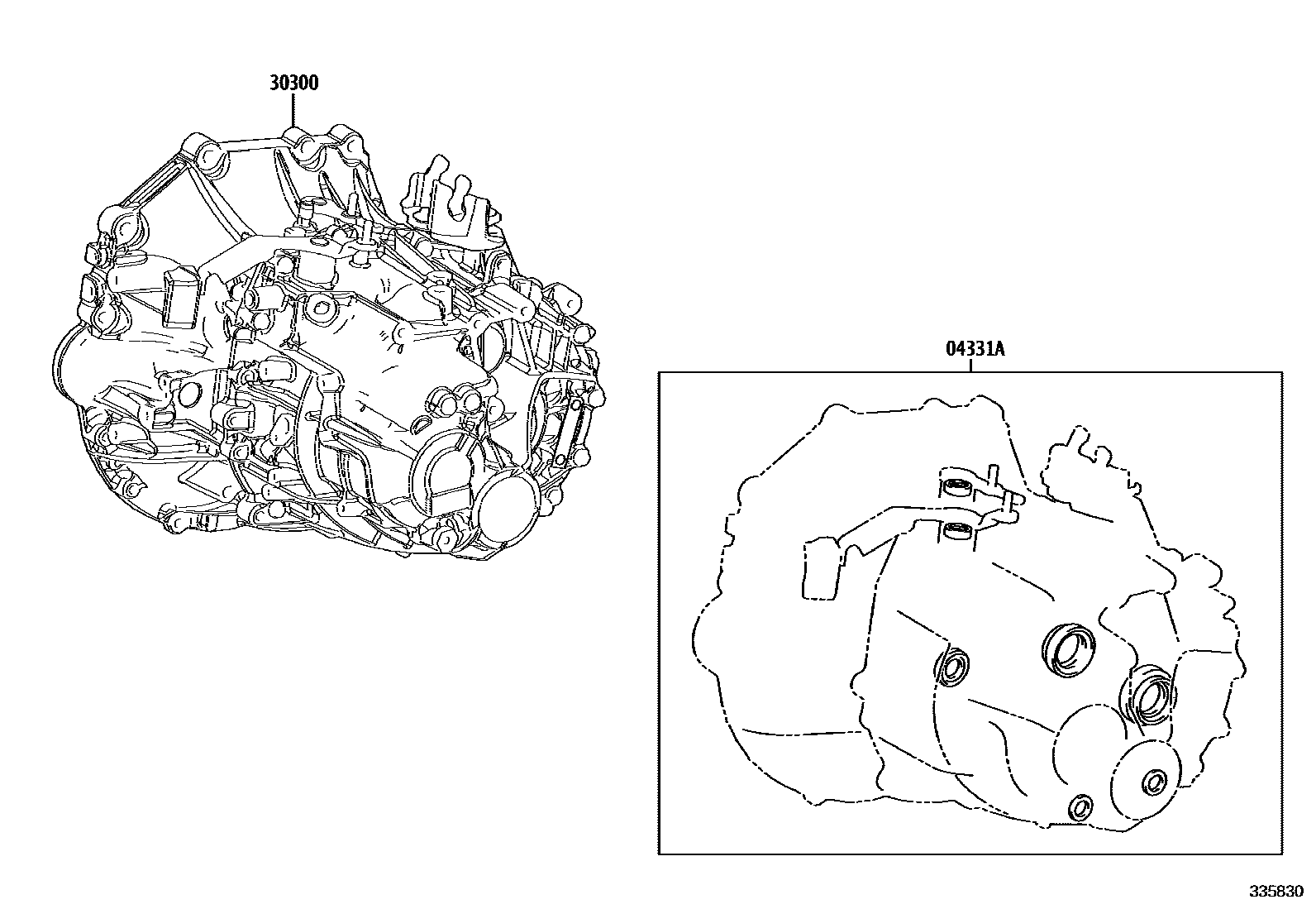 3301 — TRANSAXLE OR TRANSMISSION ASSY & GASKET KIT (MTM)