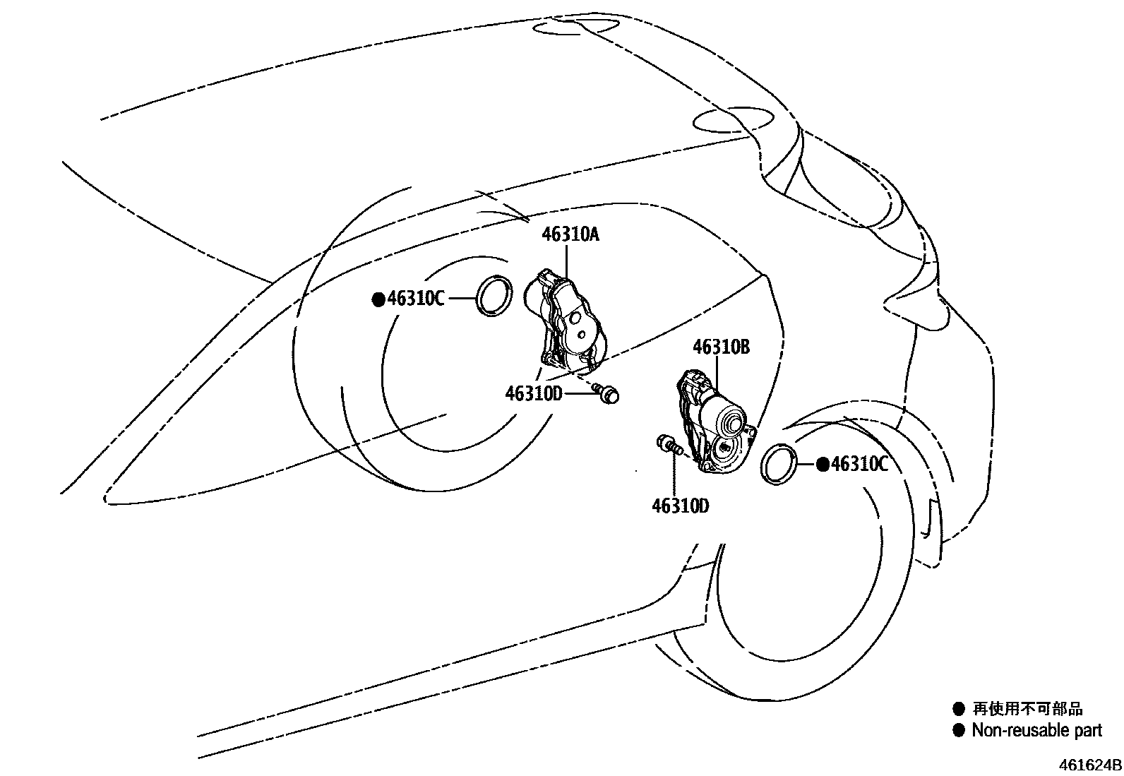 4601 — PARKING BRAKE & CABLE