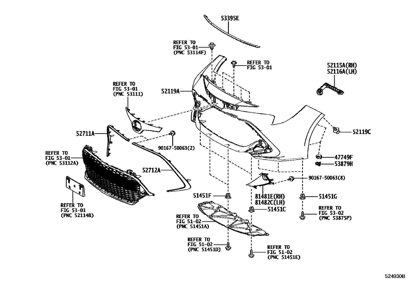 5201 — FRONT BUMPER & BUMPER STAY