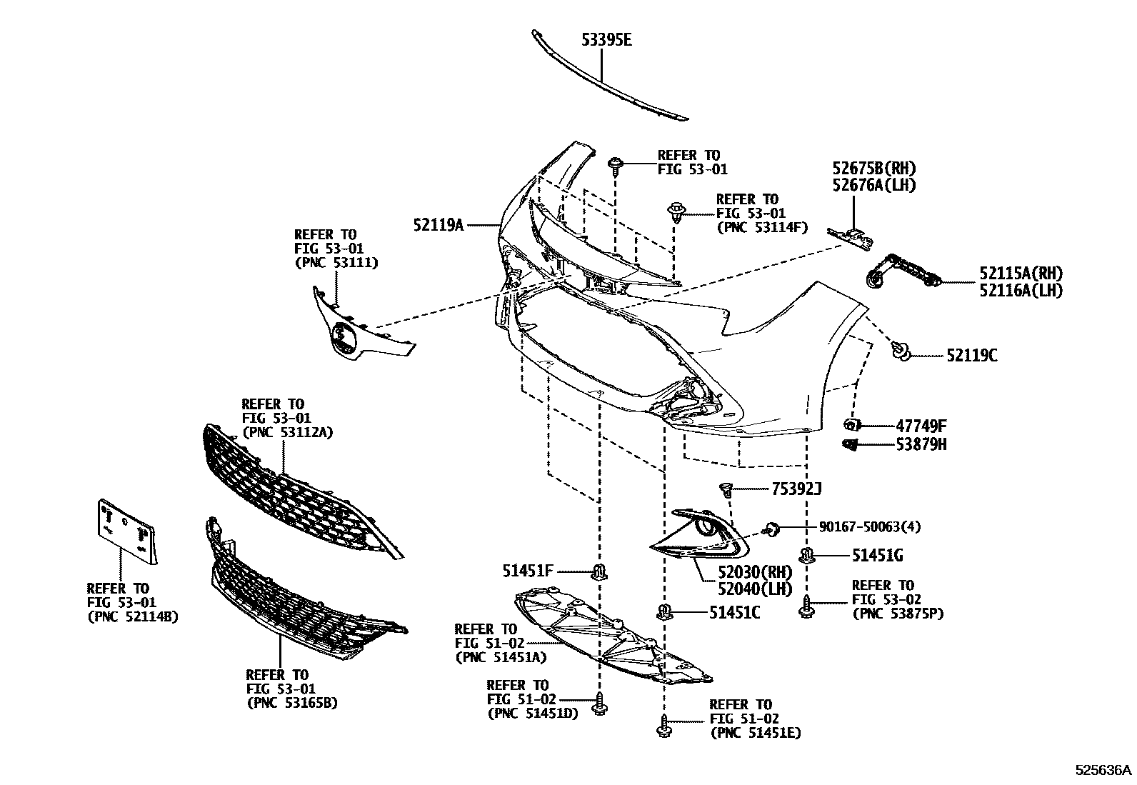 5201 — FRONT BUMPER & BUMPER STAY