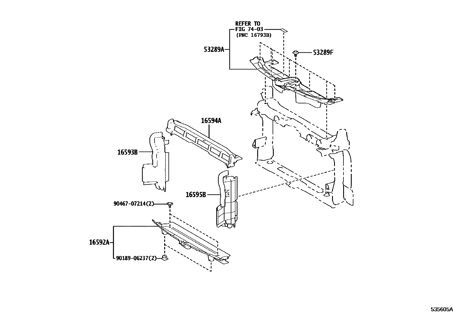 5304 — FRONT FENDER APRON & DASH PANEL