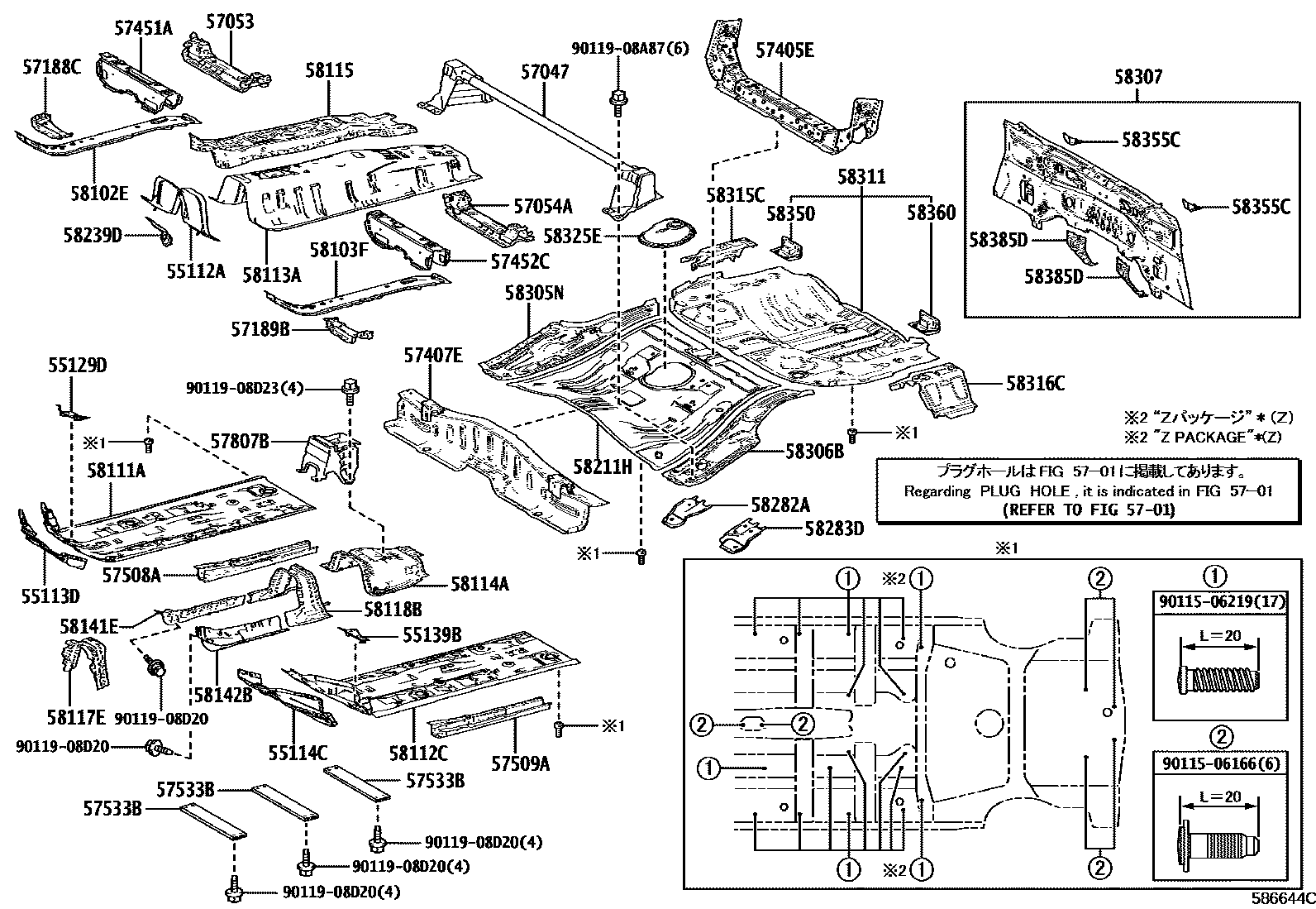 5801 — FLOOR PAN & LOWER BACK PANEL