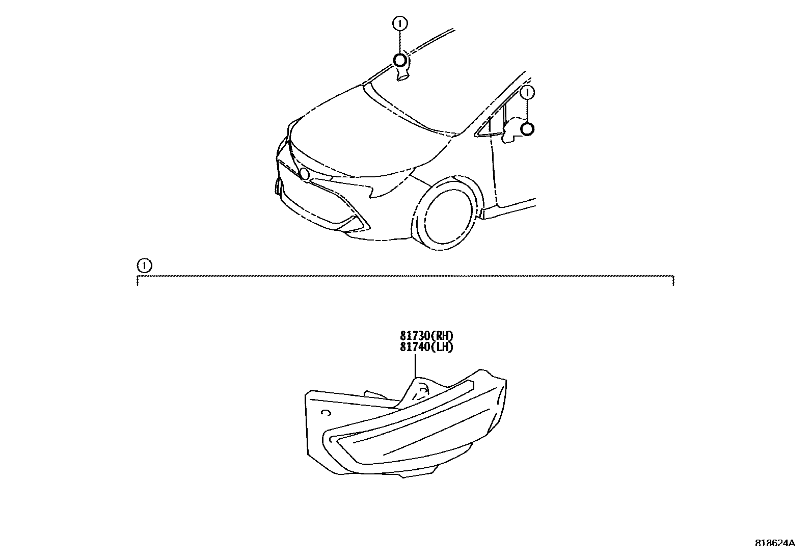 8106 — SIDE TURN SIGNAL LAMP & OUTER MIRROR LAMP