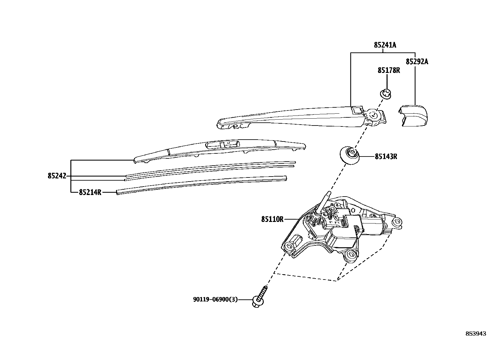 8502 — REAR WIPER