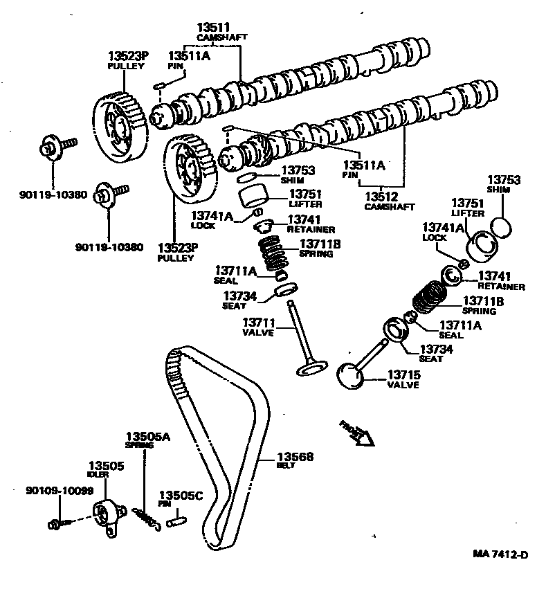 1302 — CAMSHAFT & VALVE
