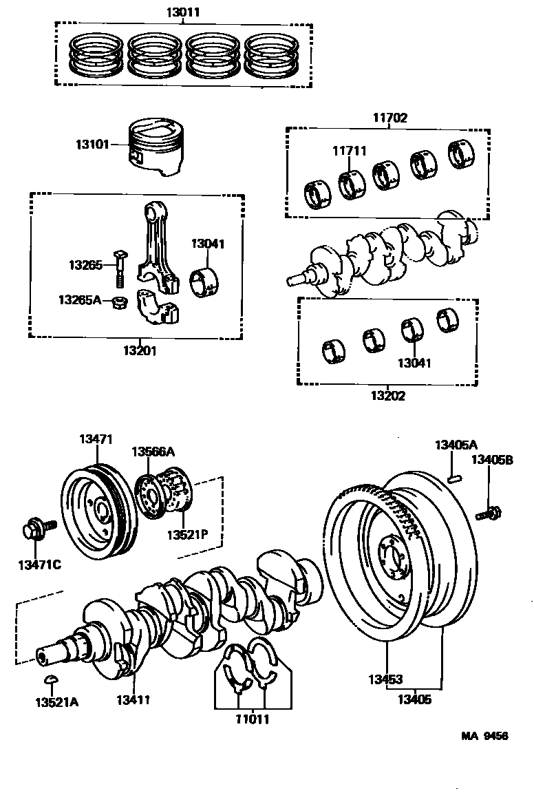 1301 — CRANKSHAFT & PISTON