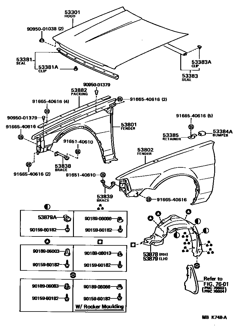 5302 — HOOD & FRONT FENDER