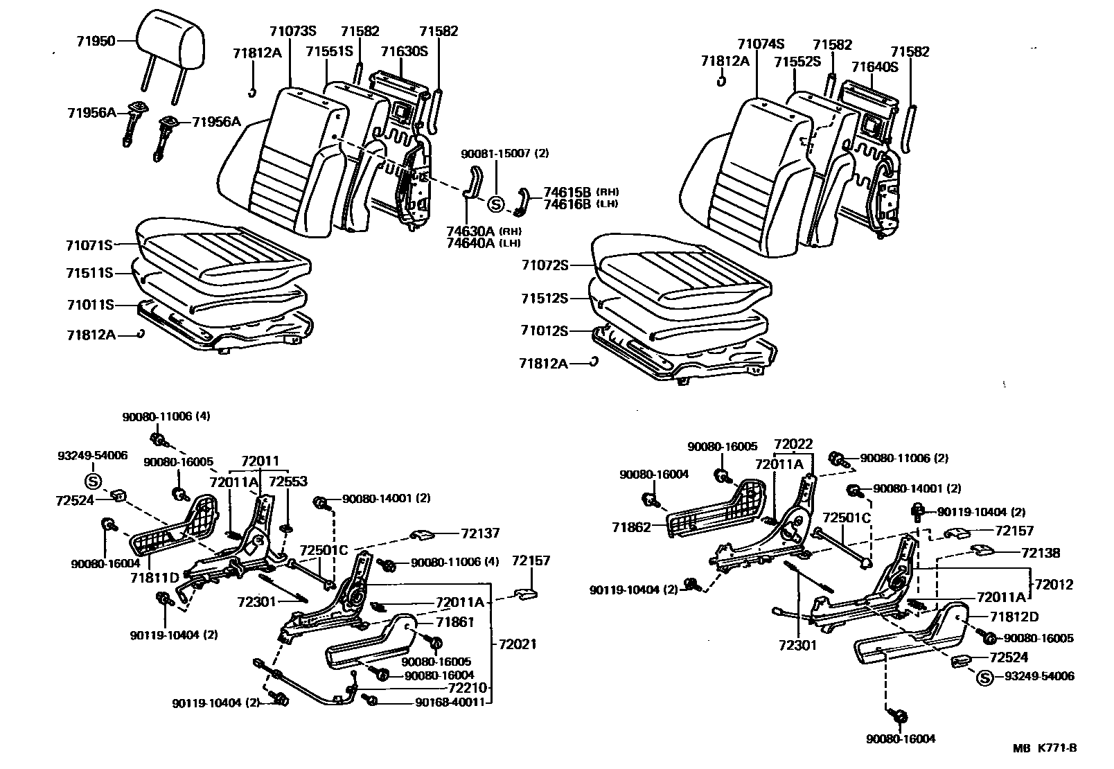 7101 — FRONT SEAT & SEAT TRACK