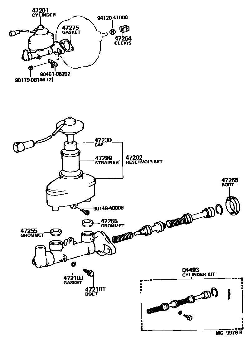4702 — BRAKE MASTER CYLINDER