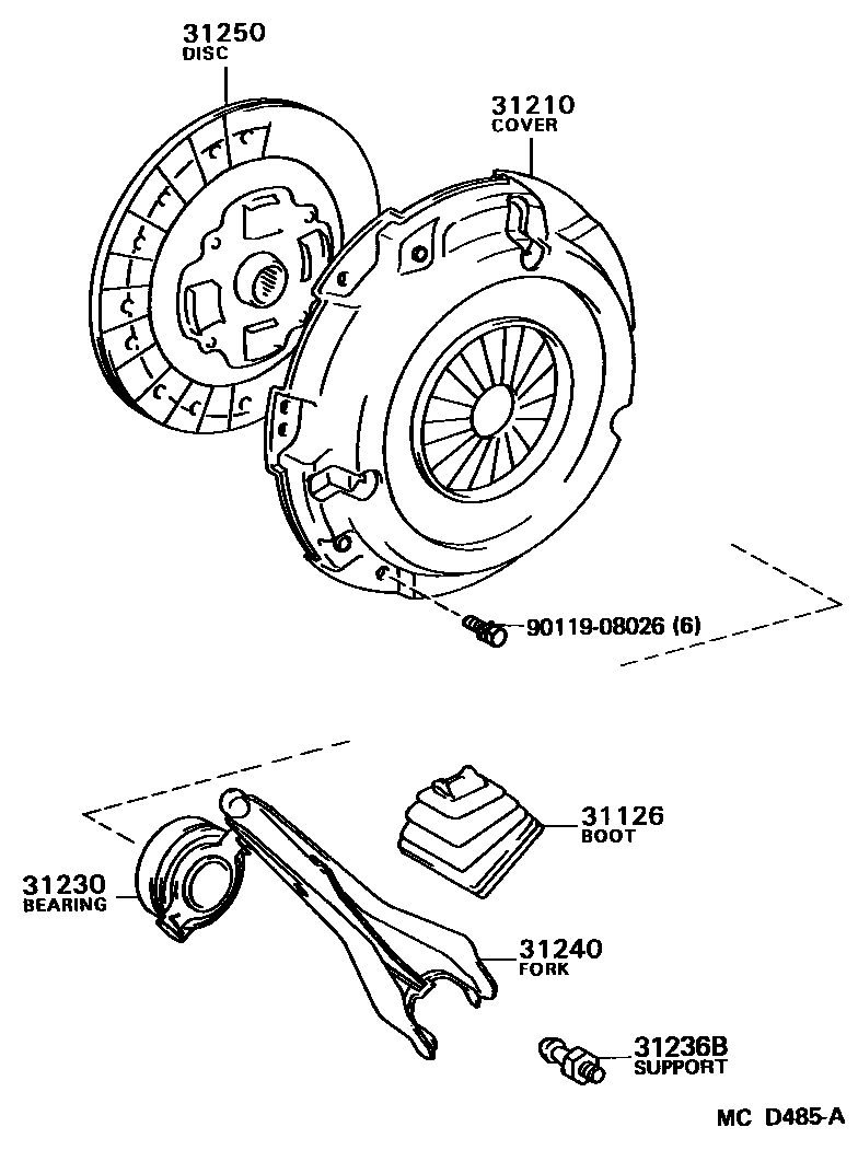 3101 — CLUTCH & RELEASE FORK