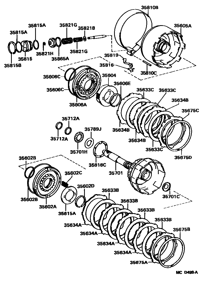3507 — BRAKE BAND & MULTIPLE DISC CLUTCH (ATM)