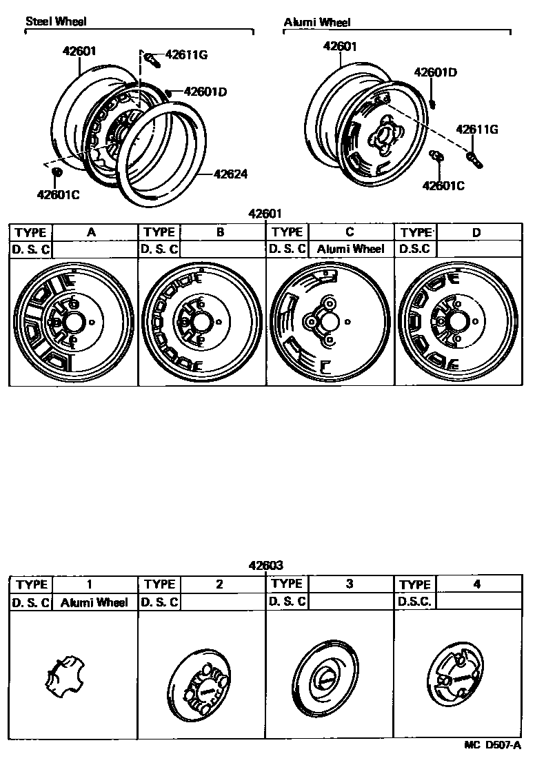 4103 — DISC WHEEL & WHEEL CAP
