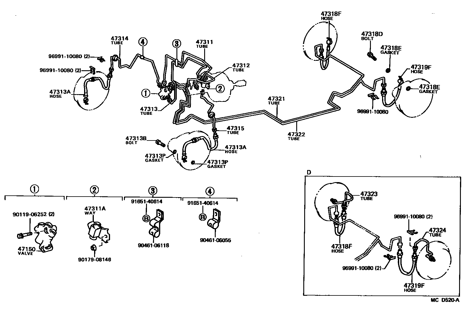 4708 — BRAKE TUBE & CLAMP
